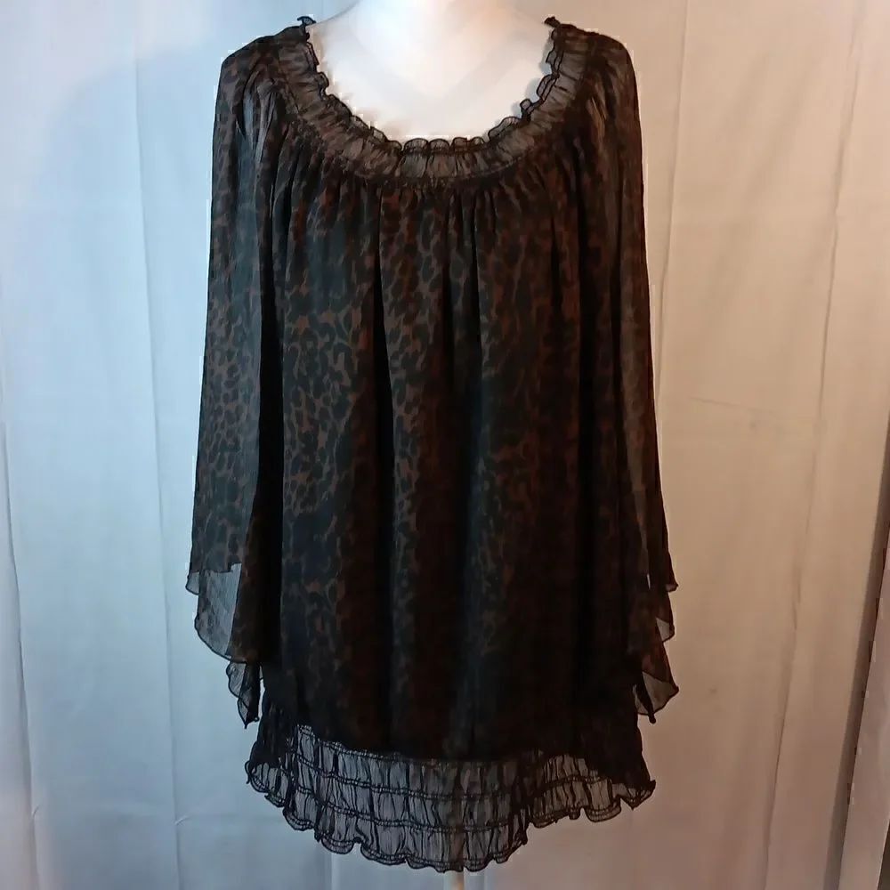 Cato Animal Print Blouse